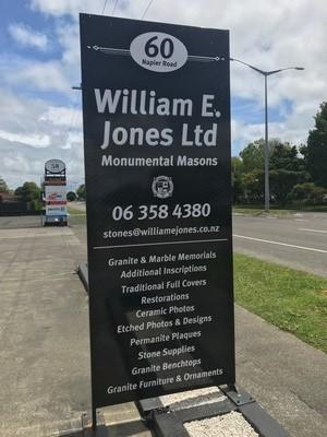 Palmerston North Monumental Mason - William E Jones Ltd